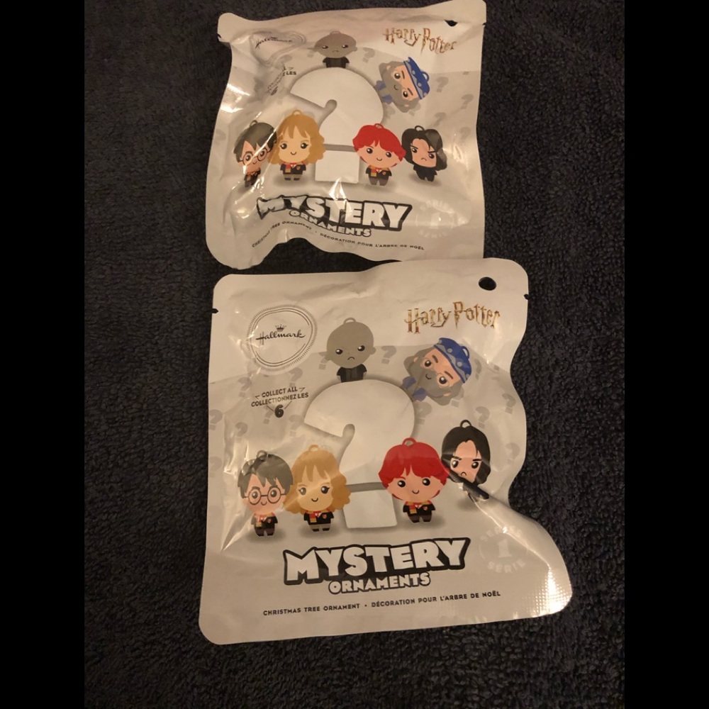 SOLD...Hallmark Harry Potter mystery ornaments set